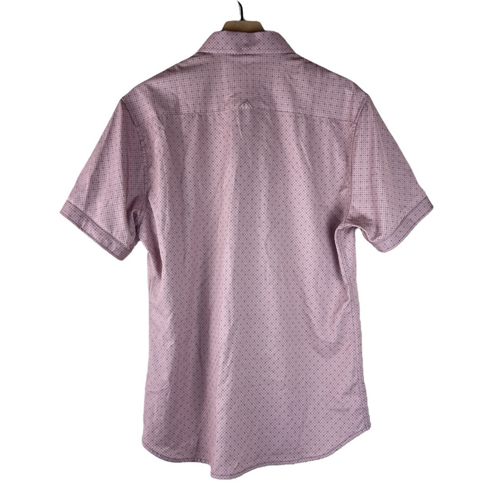 NWT J.B. Holt Buckle Mauve Dot Tailored Performance Stretch Shirt - Picture 7 of 7